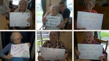Glasgow care home Residents share positive messages